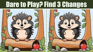 Spot The Difference : Dare to Play? Find 3 Changes | Find The Difference #207