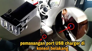 cara pasang usb charger tambahan di mobil. instan nambah mewah