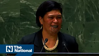 New Zealand's Foreign Minister breaks out in song at UN General Assembly