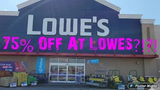 75% Off At Lowes?