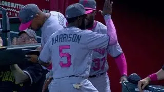 PIT@ARI: Harrison turns a clutch double play