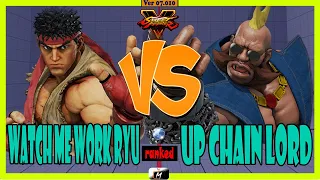 SFV CE 🌟 WorkRyu (ryu) VS (birdie) UpChainLord 🌟 Street Fighter V 🌟