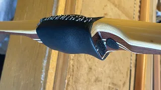 Precision leatherwork on your bow - Try this garage hack!