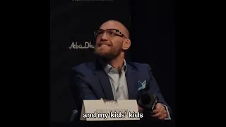 Conor McGregor's emotional response to his quote from 2013