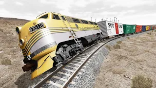 Realistic Train Crashes #13 - Beamng.Drive