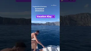 It’s probably safe to say Klay Thompson is enjoying his championship offseason 😂🕺