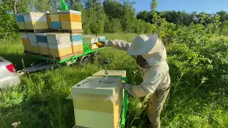 Первый переезд с помощью манипулятора