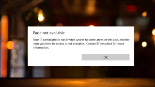 Your IT Administrator Has Limited Access To Some Areas Of This App -   Windows Defender