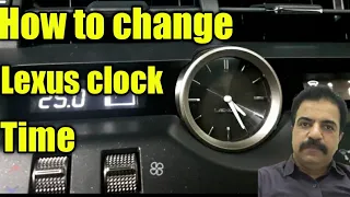 How to change Lexus clock time. NX300 2021 #2021