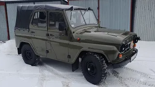 UAZ 469  - bączki, czyli jazda po śniegu