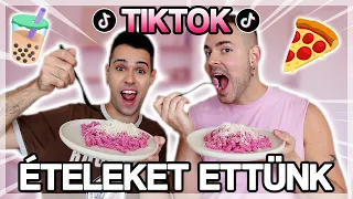 $ TIKTOK ÉTELEKET KÓSTOLTUNK BENCÉVEL! 🍕 *óriási fail xD* $