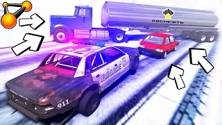 РЖАВЫЙ КОП спешил на вызов, НО ЧТО-ТО ПОШЛО НЕ ТАК! BeamNG Drive