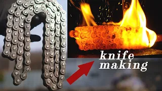 how to make a knife out of moto chain