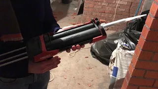 Монтаж химического анкера HILTI. Хим анкер