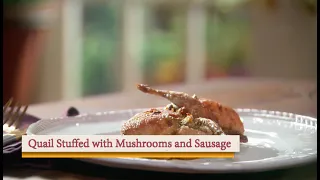 Quail Stuffed with Mushrooms and Sausage
