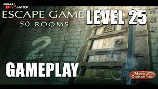 Escape Game 50 Rooms 2  LEVEL 25 | Escape Game LVL 25 | Walkthrough | SOLVED | Gameplay