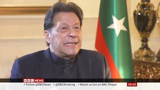 Lahore: Chairman PTI Imran Khan Exclusive Interview on BBC News with Caroline Davies