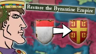 EU4 Montferrat, but I RESTORED the BYZANTINE EMPIRE (100k special)