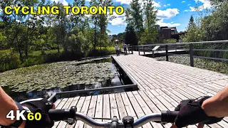 Cycling Toronto's Beltline Trail & Evergreen Brickworks on Aug 19, 2020 [4K]