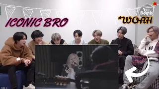 BTS reaction to ROSÉ - Viva La Vida (Coldplay) Live Studio Cover