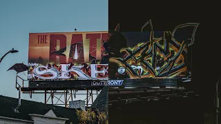 The Batman Billboard Graffiti **DOUBLE FEATURE** - SKEAM (ICR & BWS) - Los Angeles