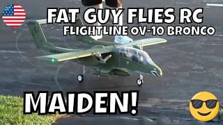 BEST WARBIRD MAIDEN Flightline OV-10 BRONCO! by Fat Guy Flies RC