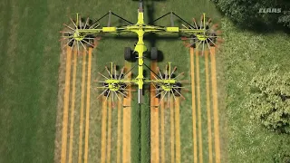 CLAAS LINER Four Rotor Rakes | Contouring Ability