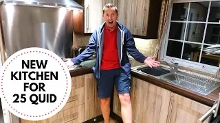 Nick wraps kitchen cupboards with self adhesive vinyl / Vlog