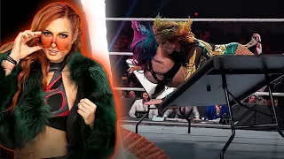 Becky Lynch brutalizing Asuka