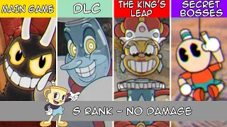 Cuphead - All Bosses (Main Game - DLC - Secret Bosses) [No Damage, S Rank] with Ms. Chalice