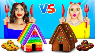 Nourriture en Chocolat VS Vraie Nourriture | Guerre du chocolat & des sucreries par RATATA CHALLENGE