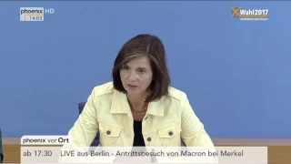 Landtagswahl Nordrhein-Westfalen: Pressekonferenz mit Löhrmann und Göring-Eckardt am 15.05.17