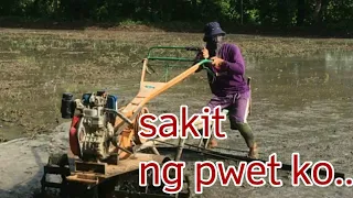 Paano magpantay ng palayan gamit ang handtractor at floaters...