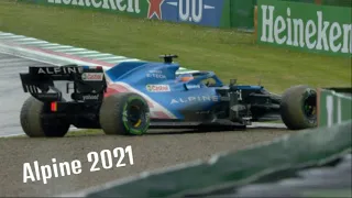 F1 Alpine Crashes 2021