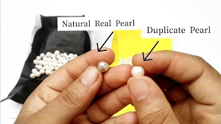 How to Test NATURAL PEARL (Moti). check original or duplicate pearl pearl test real or fake in Hindi