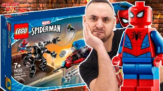 ПАПА РОБ и LEGO MARVEL РЕАКТИВНЫЙ САМОЛЁТ ЧЕЛОВЕКА-ПАУКА ПРОТИВ РОБОТА ВЕНОМА! ЧЕЛОВЕК-ПАУК НУАР 13+