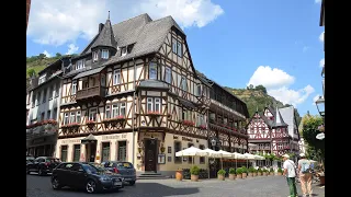 Bingen, Rüdesheim, Boppard, Bacharach. Schönste Orte am Rhein. Most beautiful places on the Rhine.