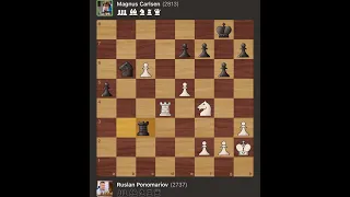 Ruslan Ponomariov vs Magnus Carlsen | 19th Amber Rapid Tiebreake, France 2010