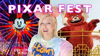 Best Disney Festival EVER?! Pixar Fest | Disneyland + California Adventure: Snacks Parade,Characters