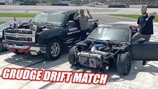James VS. George Drift Competition!!!! The Freedom Factory Took a BEATING! (complete chaos)