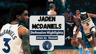 Jaden McDaniels | Defensive Highlight Reel | 2022-23 Season