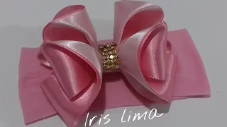 Laço Fita De Cetim  🎀 Laço Mil Faces Diamante  🎀 DIY 🎀 PAP 🎀 TUTORIAL 🎀 Iris Lima