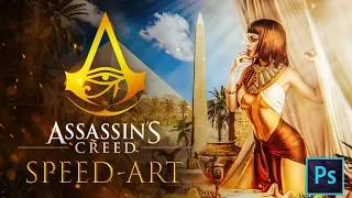 🦅Assassin's Creed Origins - Cleopatra  | Speed-art | photoshop by Pavel BOND