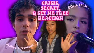 Miss Olivia babes we're in trouble!! 🙃 CRISIS, SECRET & SET ME FREE JOSHUA BASSETT REACTION! 😳😳