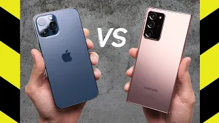 iPhone 12 Pro Max vs. Note 20 Ultra Drop Test