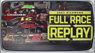 2003 Chevy Rock and Roll 400 from Richmond Raceway | NASCAR Classic Full Race Replay