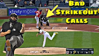 MLB  Bad  Strikeout Calls April 2022