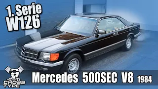 Mercedes W126 C126 500SEC das S-Klasse Coupe V8 der 1. Serie  von 1984 mit Sound