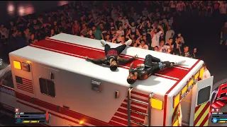 WWE 2K24 Jey Uso vs. Jimmy Uso Ambulance Match