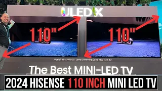HUGE 110 Inch Hisense Mini LED TV Premier CES 2024!
